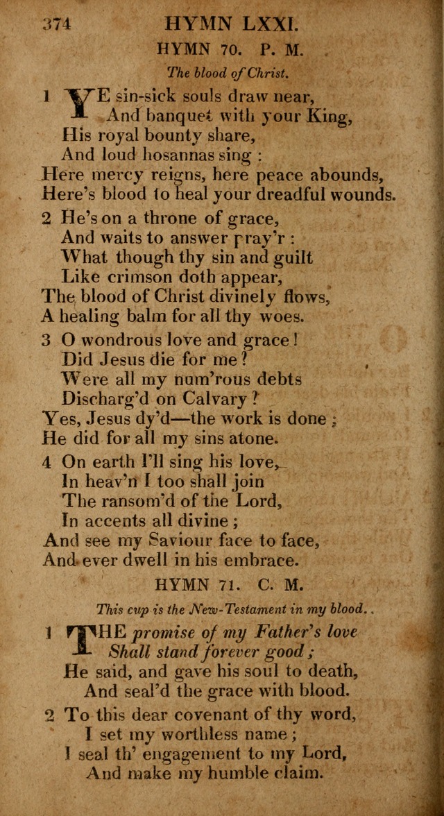 The Psalms and Hymns: with the catechism, confession of faith and liturgy of the Reformed Dutch Church in North America page 374