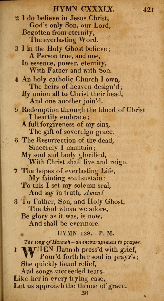 The Psalms and Hymns: with the catechism, confession of faith and liturgy of the Reformed Dutch Church in North America page 421