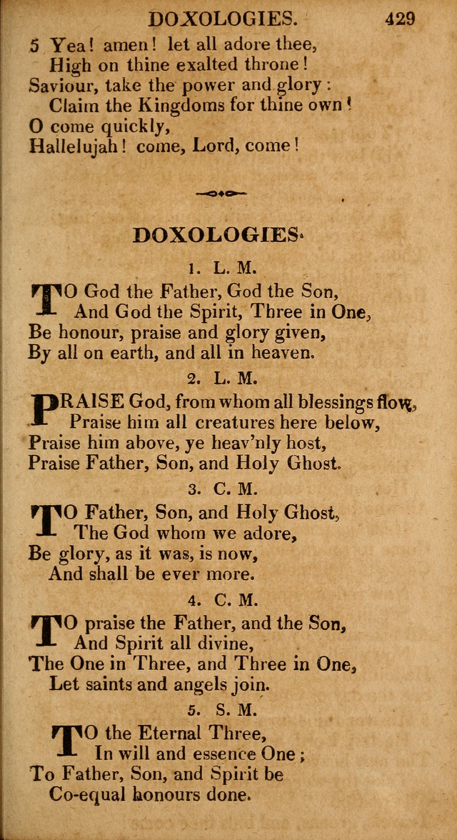 The Psalms and Hymns: with the catechism, confession of faith and liturgy of the Reformed Dutch Church in North America page 429