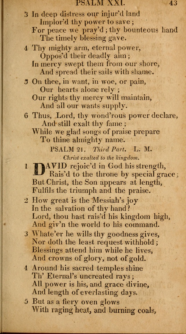 The Psalms and Hymns: with the catechism, confession of faith and liturgy of the Reformed Dutch Church in North America page 43