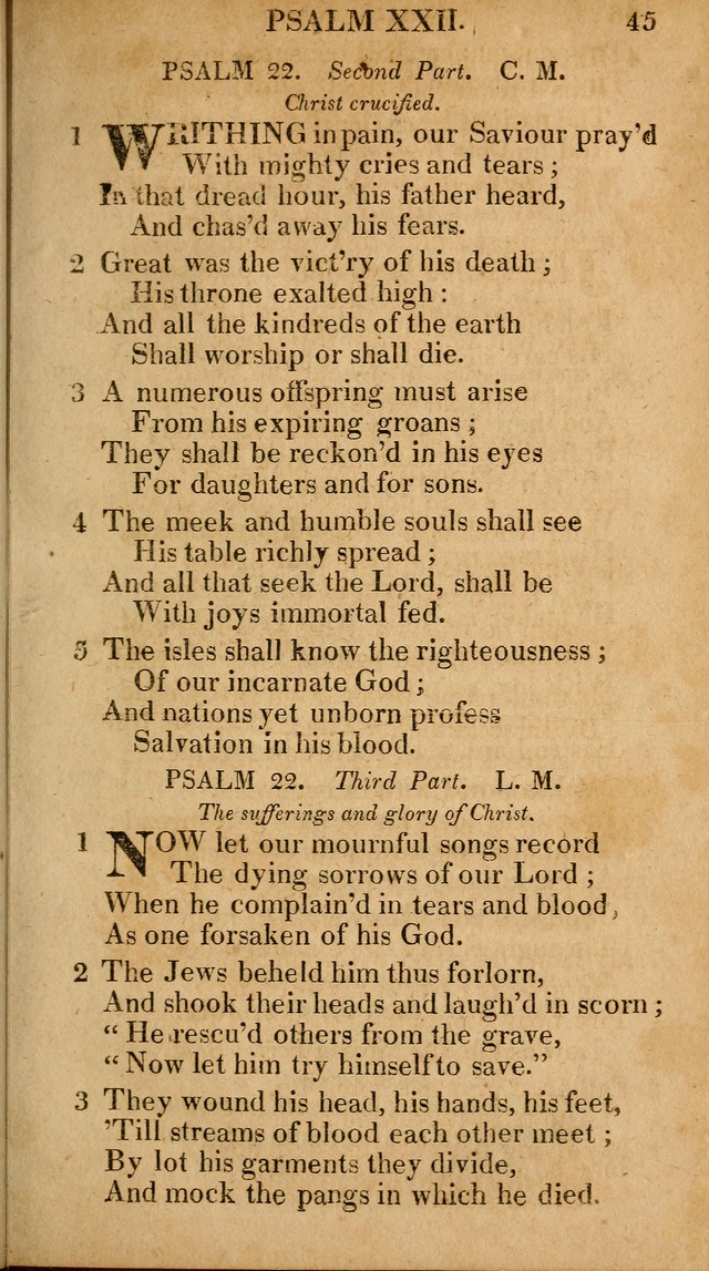 The Psalms and Hymns: with the catechism, confession of faith and liturgy of the Reformed Dutch Church in North America page 45