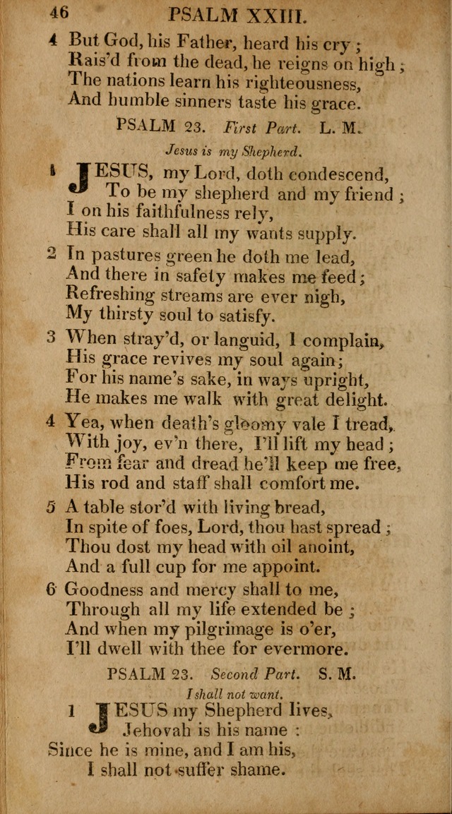 The Psalms and Hymns: with the catechism, confession of faith and liturgy of the Reformed Dutch Church in North America page 46