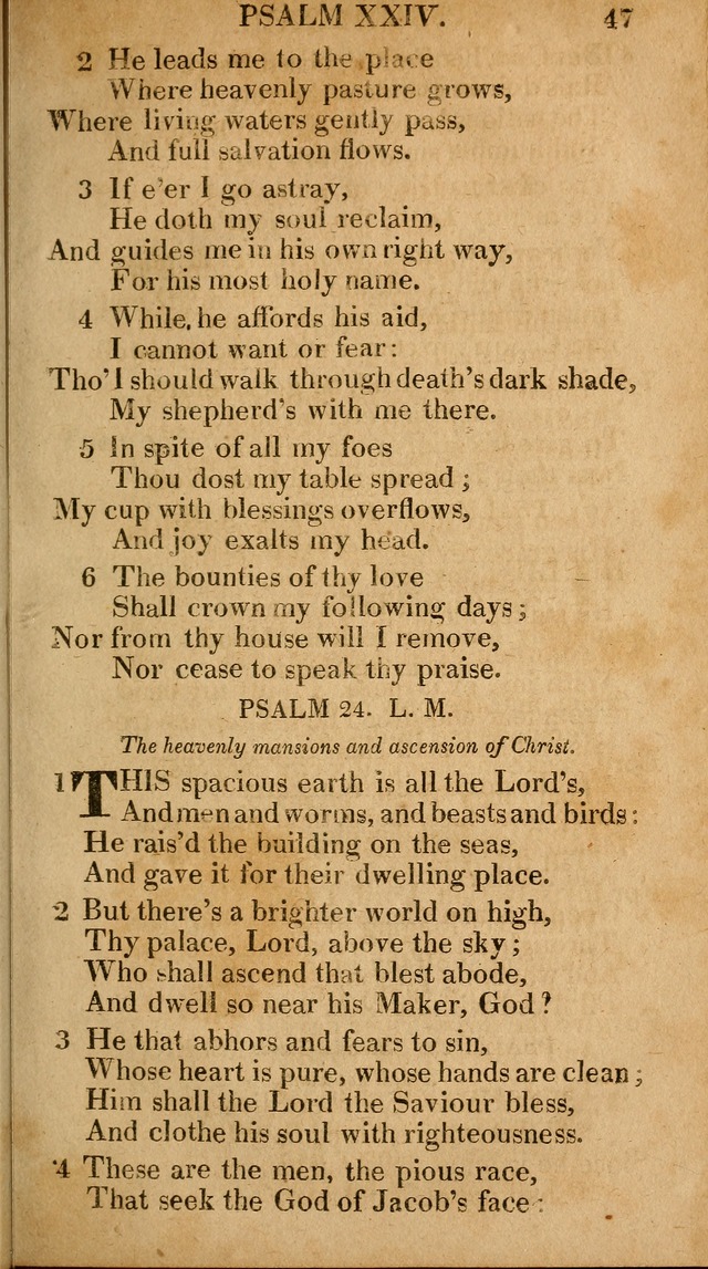 The Psalms and Hymns: with the catechism, confession of faith and liturgy of the Reformed Dutch Church in North America page 47