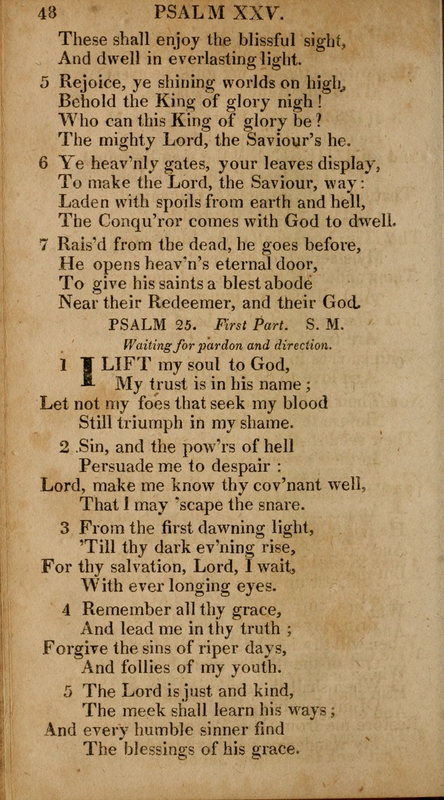 The Psalms and Hymns: with the catechism, confession of faith and liturgy of the Reformed Dutch Church in North America page 48