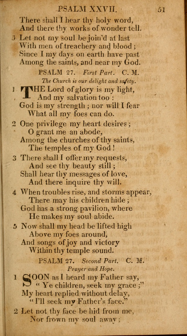 The Psalms and Hymns: with the catechism, confession of faith and liturgy of the Reformed Dutch Church in North America page 51