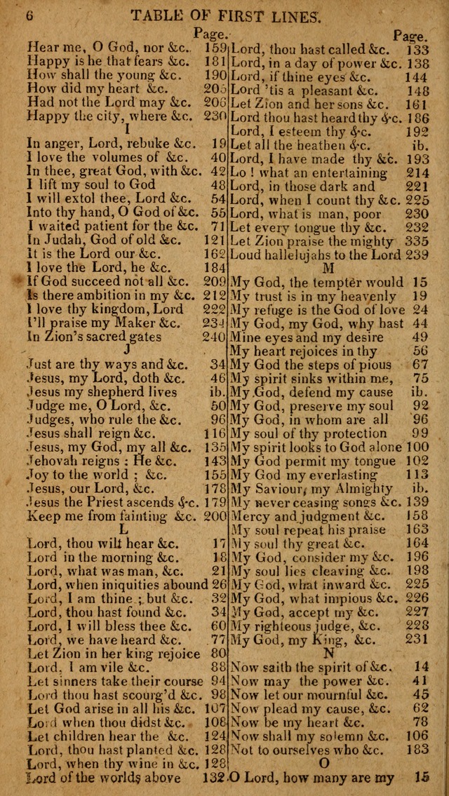 The Psalms and Hymns: with the catechism, confession of faith and liturgy of the Reformed Dutch Church in North America page 6