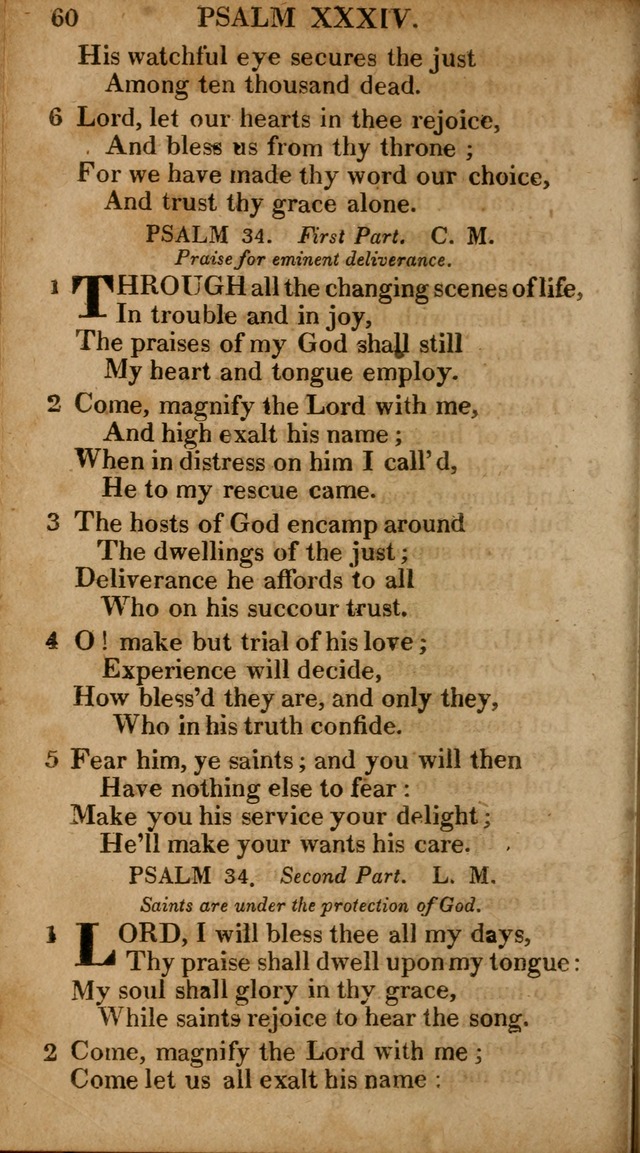 The Psalms and Hymns: with the catechism, confession of faith and liturgy of the Reformed Dutch Church in North America page 60