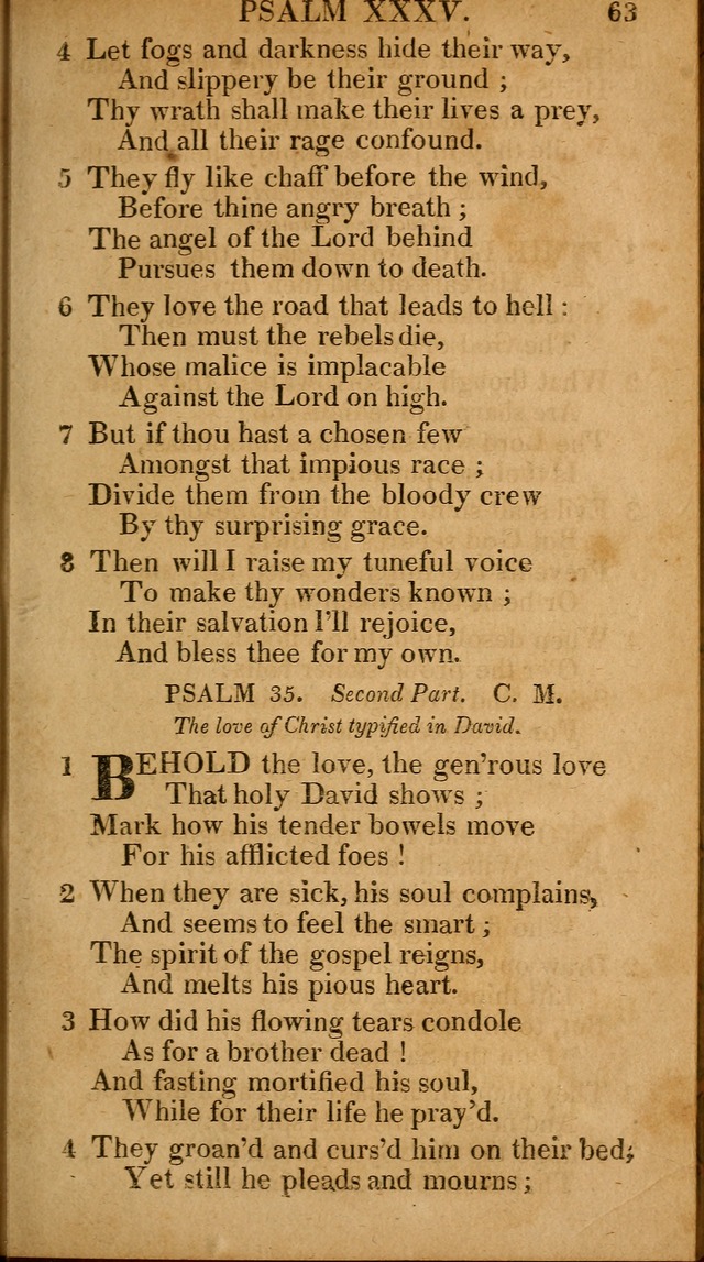 The Psalms and Hymns: with the catechism, confession of faith and liturgy of the Reformed Dutch Church in North America page 63