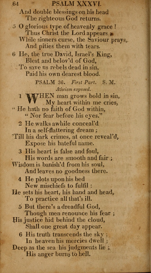 The Psalms and Hymns: with the catechism, confession of faith and liturgy of the Reformed Dutch Church in North America page 64