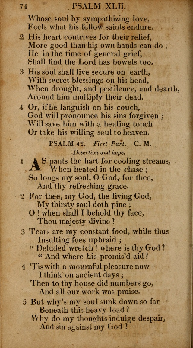 The Psalms and Hymns: with the catechism, confession of faith and liturgy of the Reformed Dutch Church in North America page 74