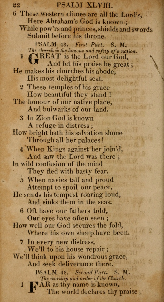 The Psalms and Hymns: with the catechism, confession of faith and liturgy of the Reformed Dutch Church in North America page 82