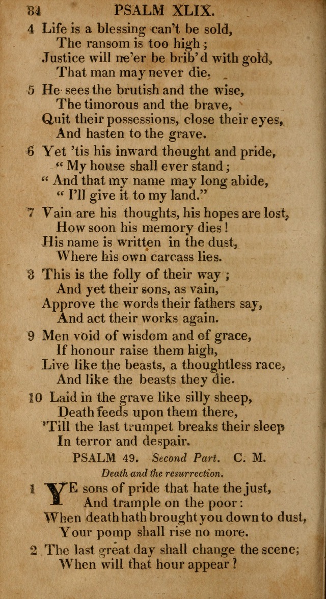 The Psalms and Hymns: with the catechism, confession of faith and liturgy of the Reformed Dutch Church in North America page 84