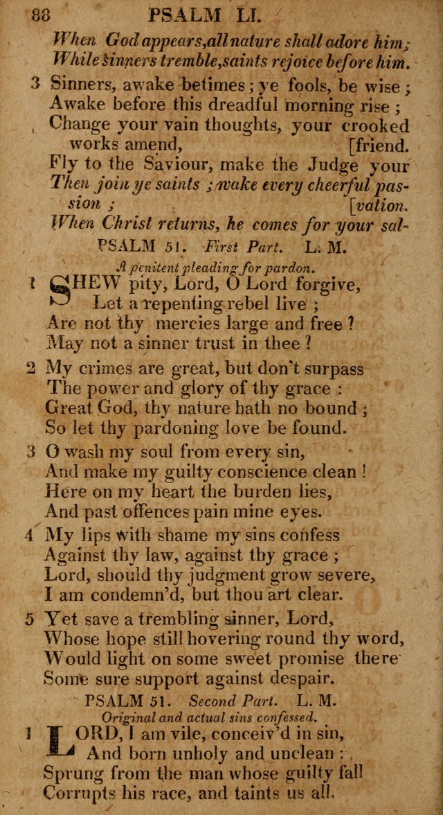 The Psalms and Hymns: with the catechism, confession of faith and liturgy of the Reformed Dutch Church in North America page 88