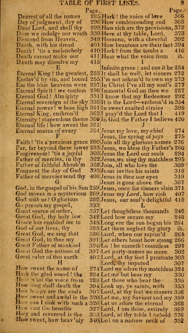 The Psalms and Hymns: with the catechism, confession of faith and liturgy of the Reformed Dutch Church in North America page 9