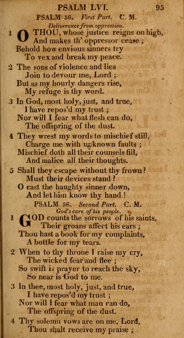 The Psalms and Hymns: with the catechism, confession of faith and liturgy of the Reformed Dutch Church in North America page 95