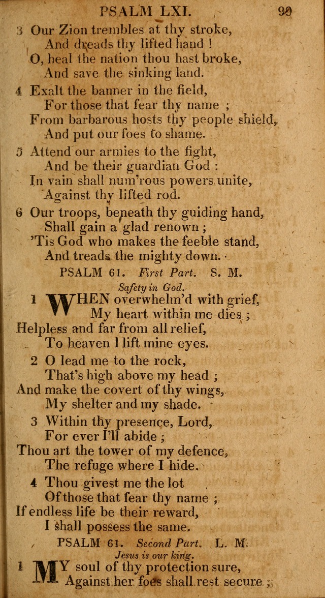 The Psalms and Hymns: with the catechism, confession of faith and liturgy of the Reformed Dutch Church in North America page 99