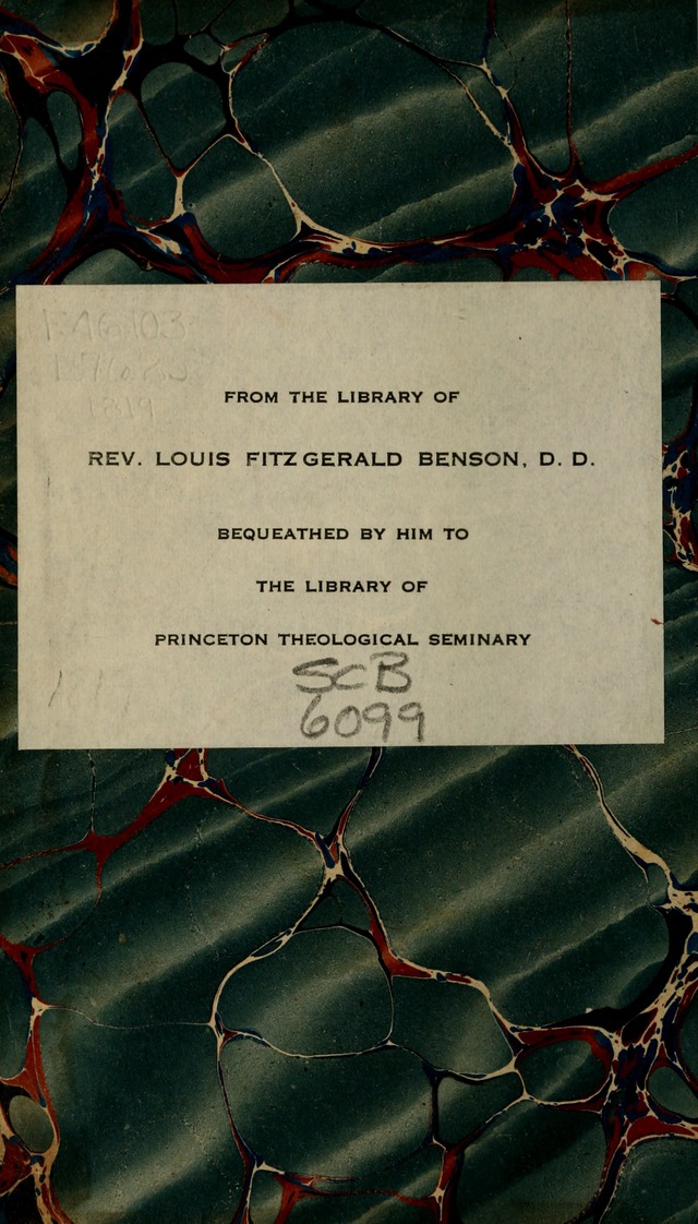 The Psalms and Hymns: with the catechism, confession of faith and liturgy of the Reformed Dutch Church in North America page ii