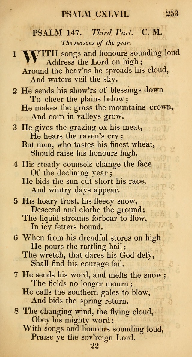 The Psalms and Hymns, with the Catechism, Confession of Faith, and Liturgy, of the Reformed Dutch Church in North America page 255