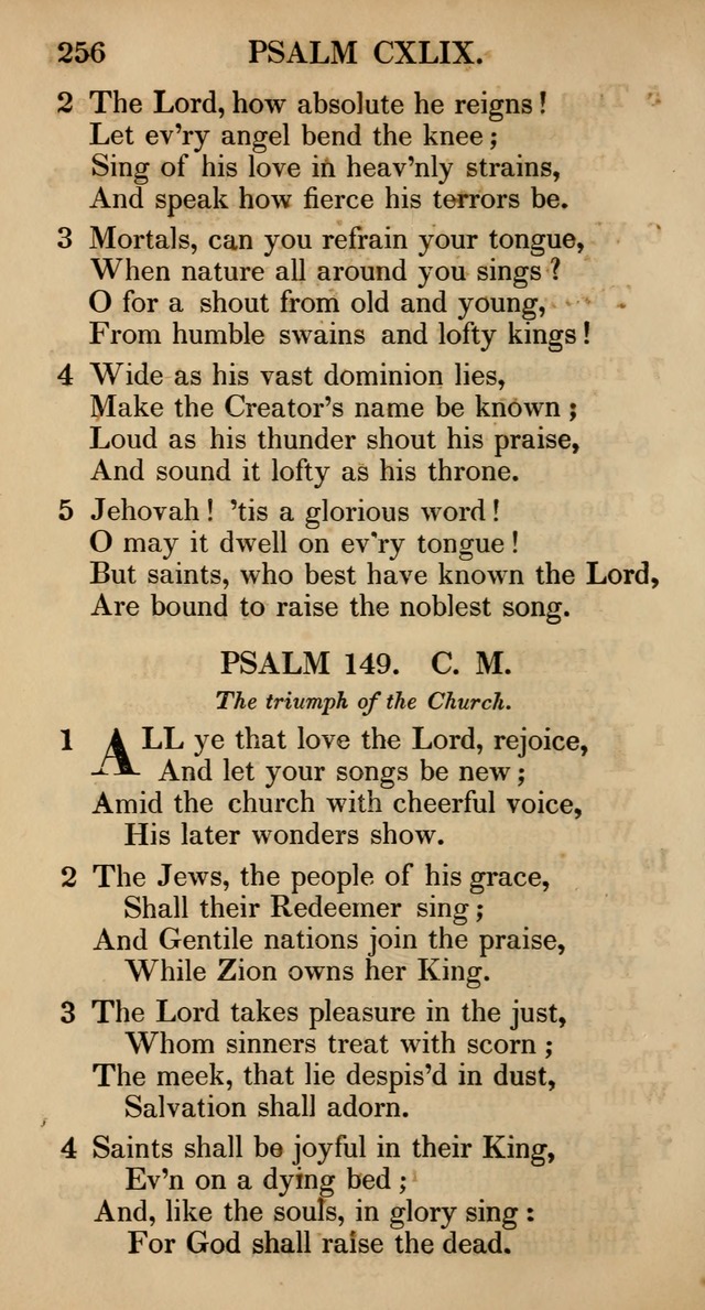 The Psalms and Hymns, with the Catechism, Confession of Faith, and Liturgy, of the Reformed Dutch Church in North America page 258