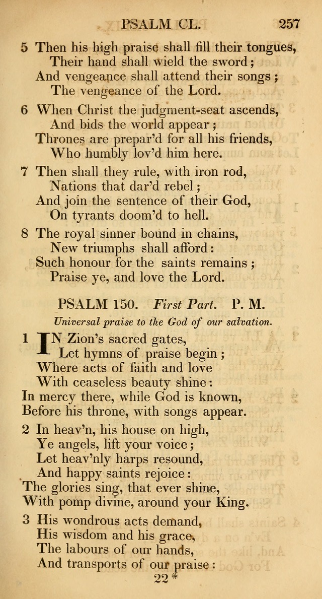 The Psalms and Hymns, with the Catechism, Confession of Faith, and Liturgy, of the Reformed Dutch Church in North America page 259