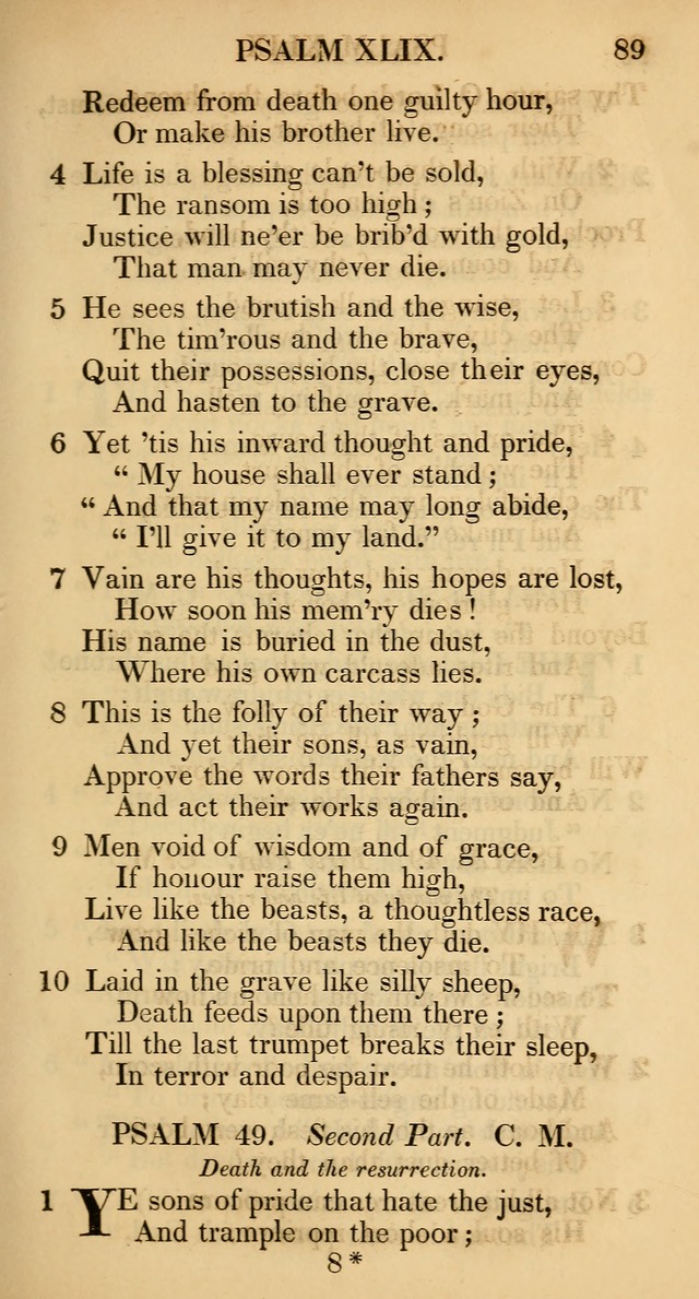 The Psalms and Hymns, with the Catechism, Confession of Faith, and Liturgy, of the Reformed Dutch Church in North America page 91