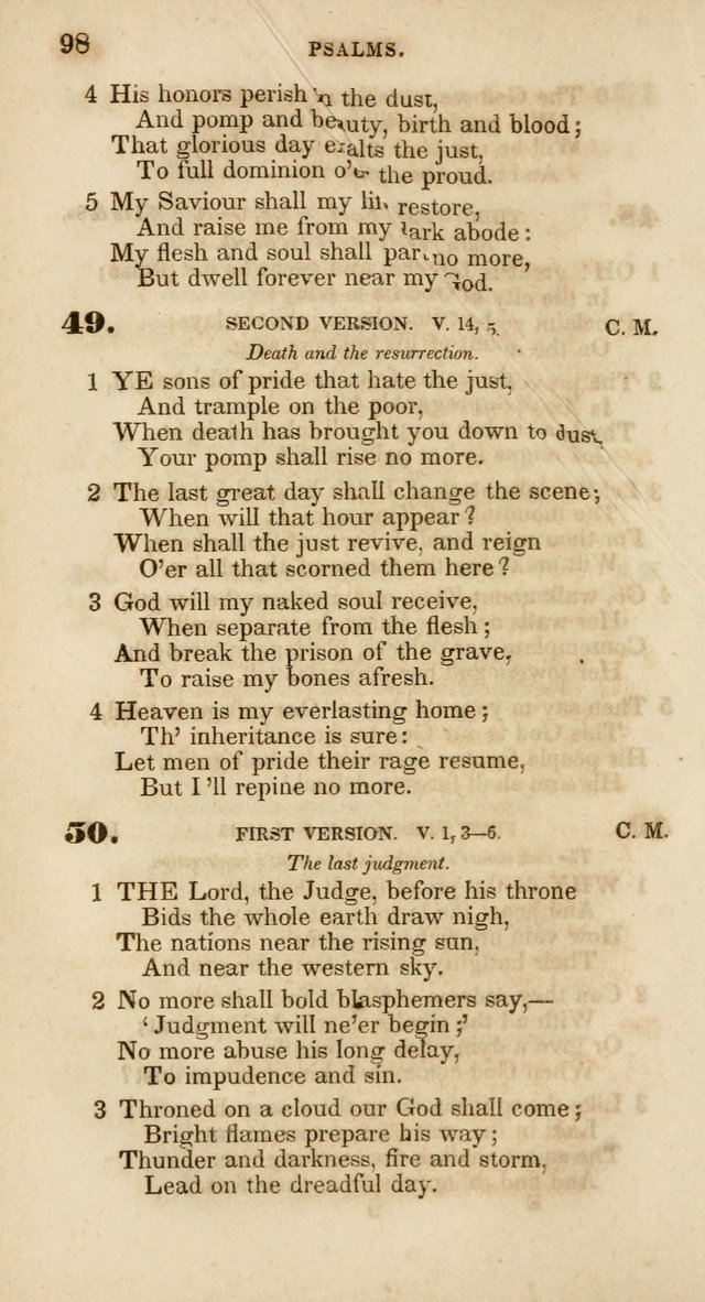 Psalms and Hymns, for Christian Use and Worship page 109