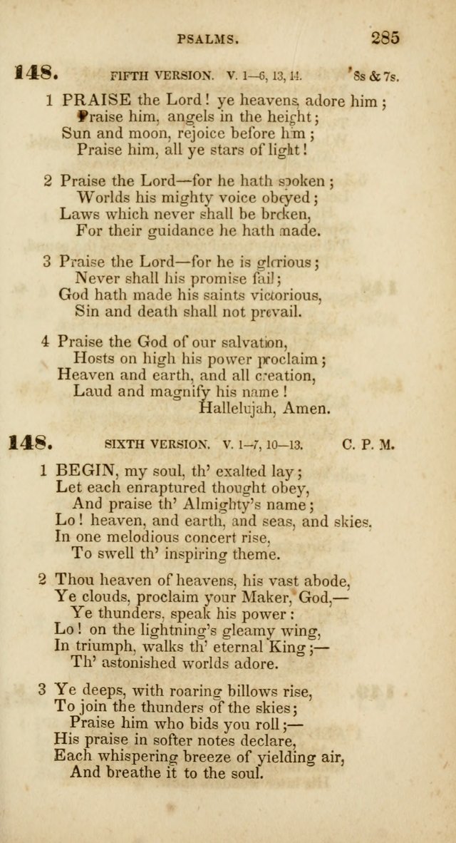 Psalms and Hymns, for Christian Use and Worship page 296