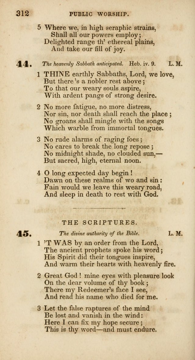 Psalms and Hymns, for Christian Use and Worship page 323