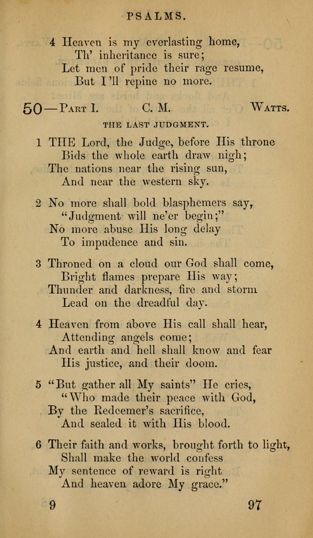 The Psalms and Hymns, with the Doctrinal Standards and Liturgy of the Reformed Protestant Dutch Church in North America page 105