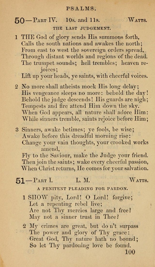 The Psalms and Hymns, with the Doctrinal Standards and Liturgy of the Reformed Protestant Dutch Church in North America page 108