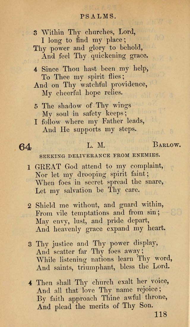 The Psalms and Hymns, with the Doctrinal Standards and Liturgy of the Reformed Protestant Dutch Church in North America page 126