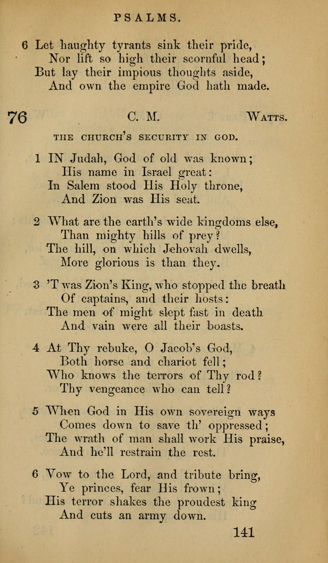 The Psalms and Hymns, with the Doctrinal Standards and Liturgy of the Reformed Protestant Dutch Church in North America page 149