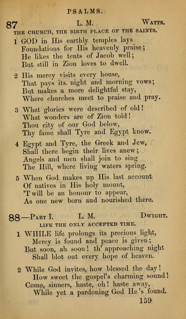 The Psalms and Hymns, with the Doctrinal Standards and Liturgy of the Reformed Protestant Dutch Church in North America page 167