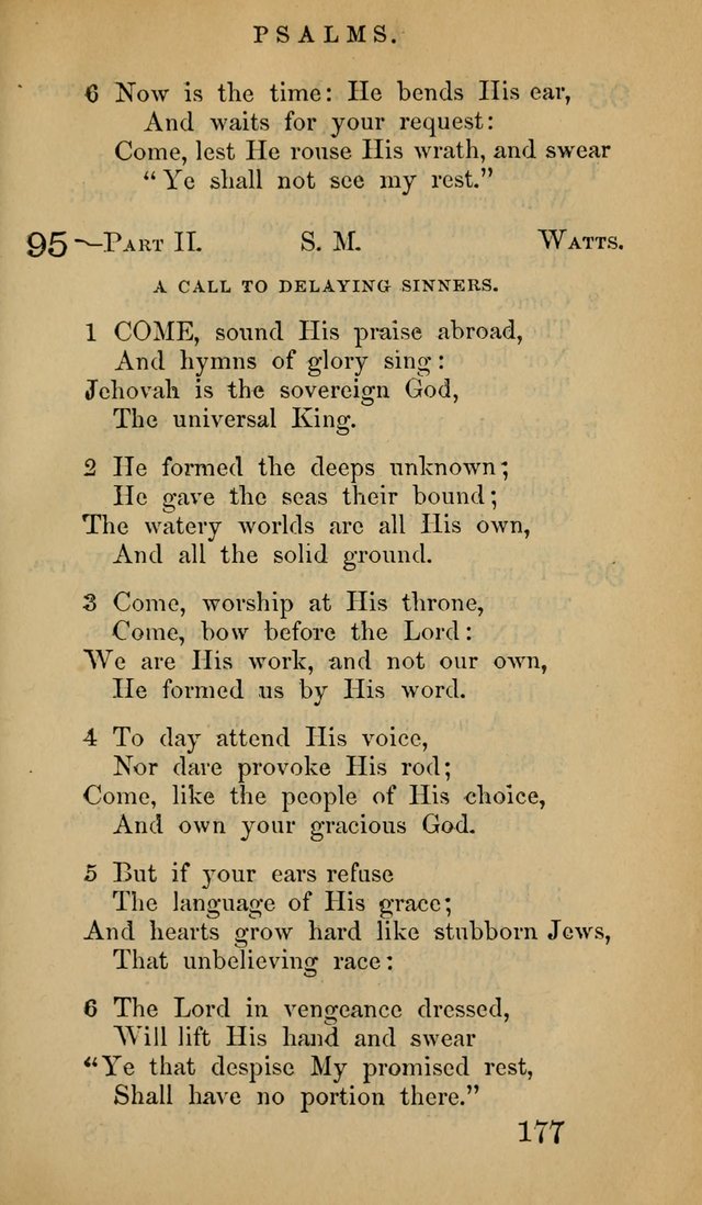 The Psalms and Hymns, with the Doctrinal Standards and Liturgy of the Reformed Protestant Dutch Church in North America page 185