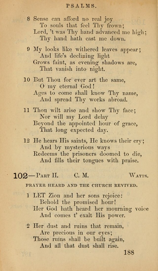 The Psalms and Hymns, with the Doctrinal Standards and Liturgy of the Reformed Protestant Dutch Church in North America page 196