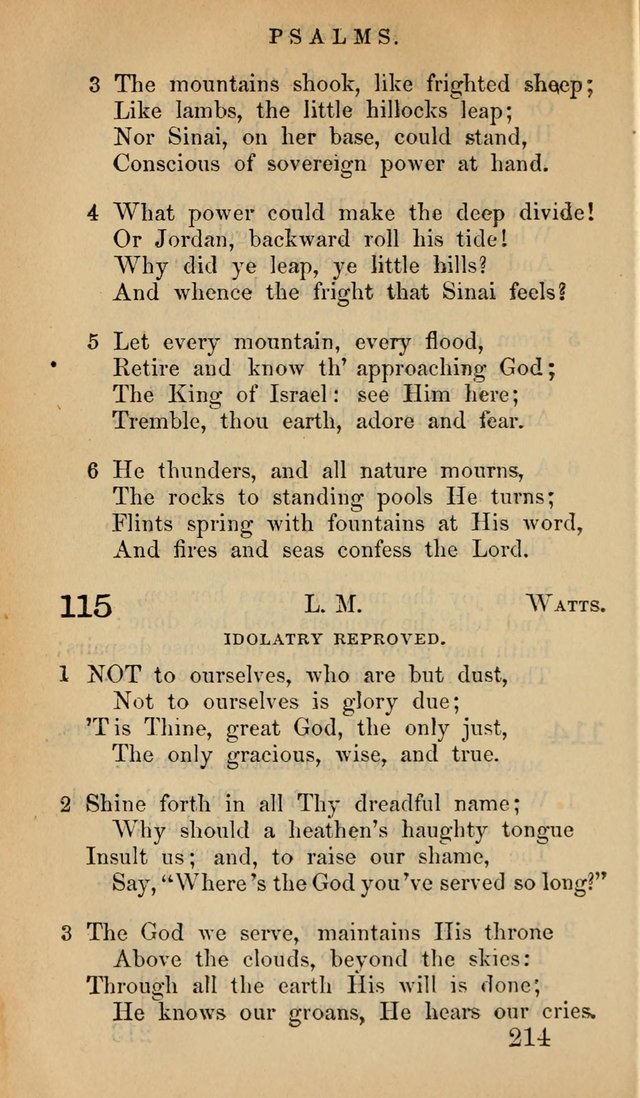 The Psalms and Hymns, with the Doctrinal Standards and Liturgy of the Reformed Protestant Dutch Church in North America page 222