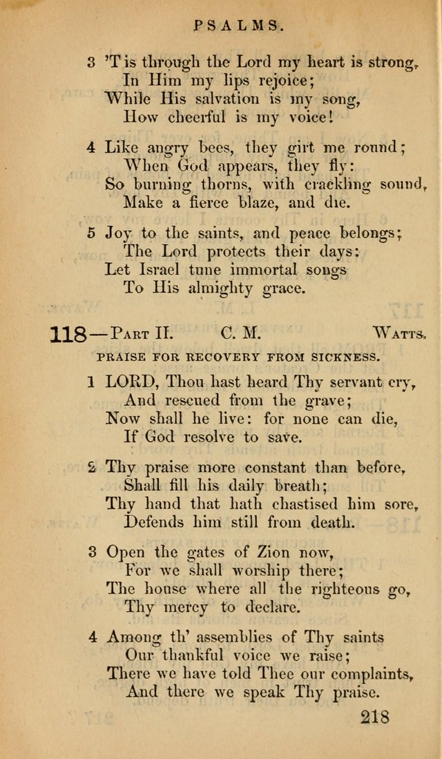 The Psalms and Hymns, with the Doctrinal Standards and Liturgy of the Reformed Protestant Dutch Church in North America page 226