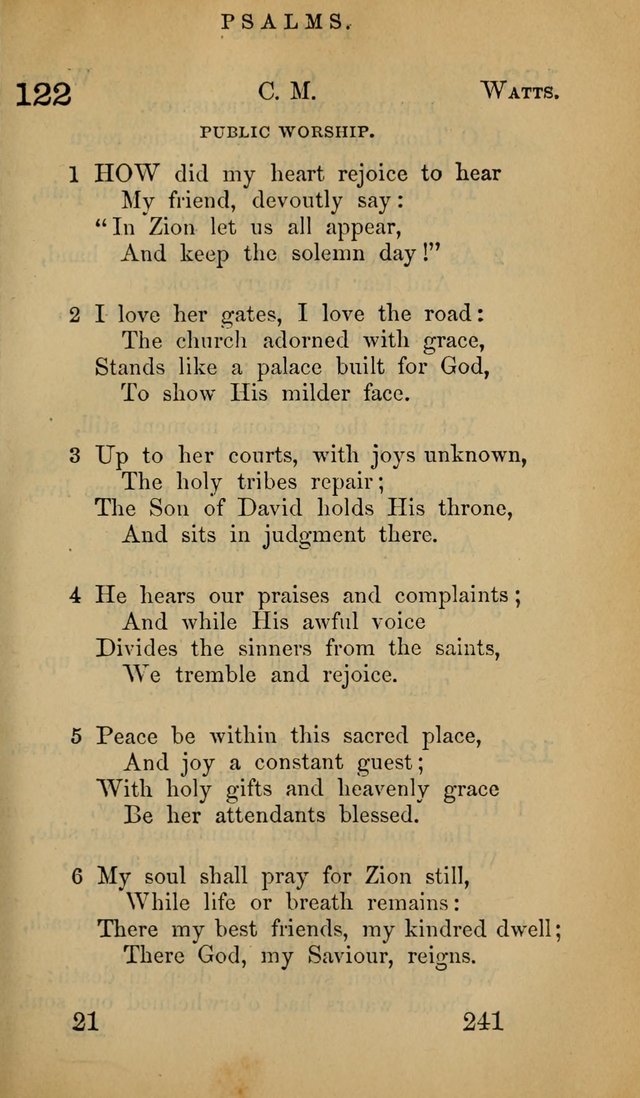 The Psalms and Hymns, with the Doctrinal Standards and Liturgy of the Reformed Protestant Dutch Church in North America page 249