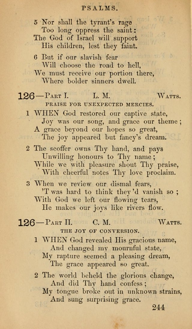 The Psalms and Hymns, with the Doctrinal Standards and Liturgy of the Reformed Protestant Dutch Church in North America page 252