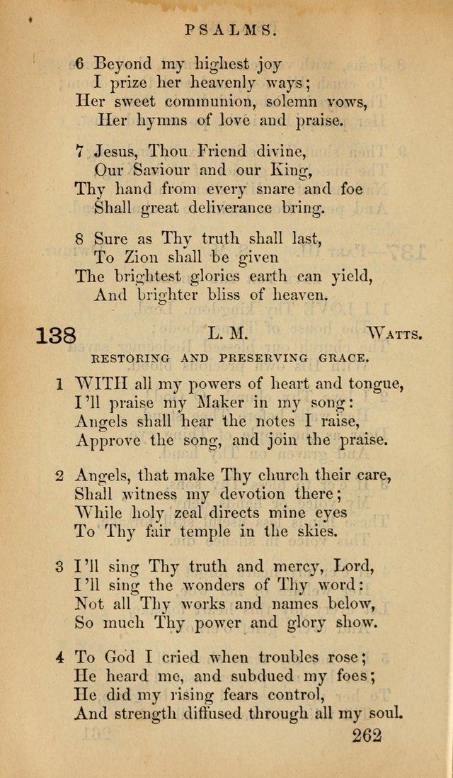 The Psalms and Hymns, with the Doctrinal Standards and Liturgy of the Reformed Protestant Dutch Church in North America page 270