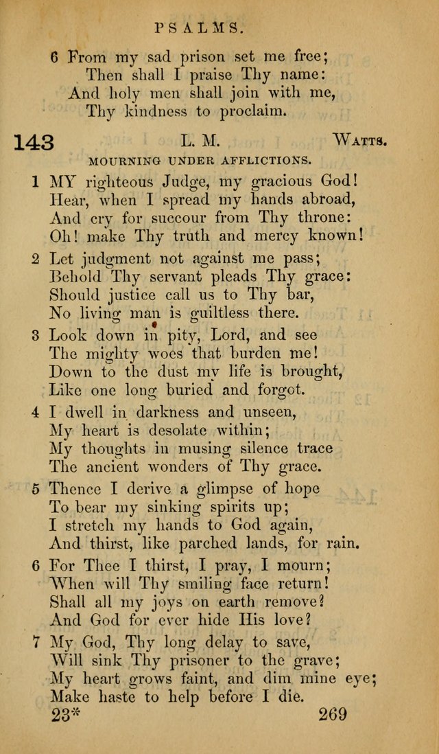 The Psalms and Hymns, with the Doctrinal Standards and Liturgy of the Reformed Protestant Dutch Church in North America page 277