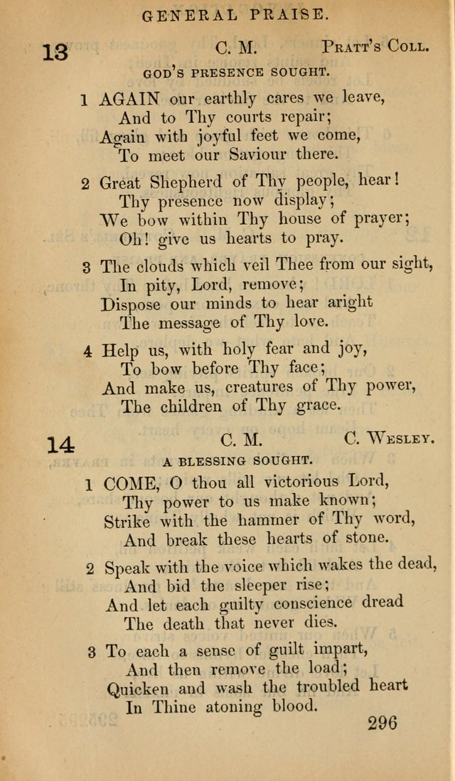 The Psalms and Hymns, with the Doctrinal Standards and Liturgy of the Reformed Protestant Dutch Church in North America page 304