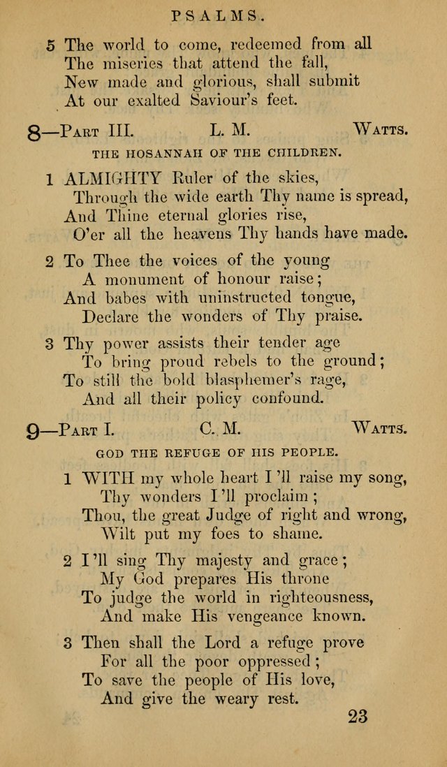 The Psalms and Hymns, with the Doctrinal Standards and Liturgy of the Reformed Protestant Dutch Church in North America page 31