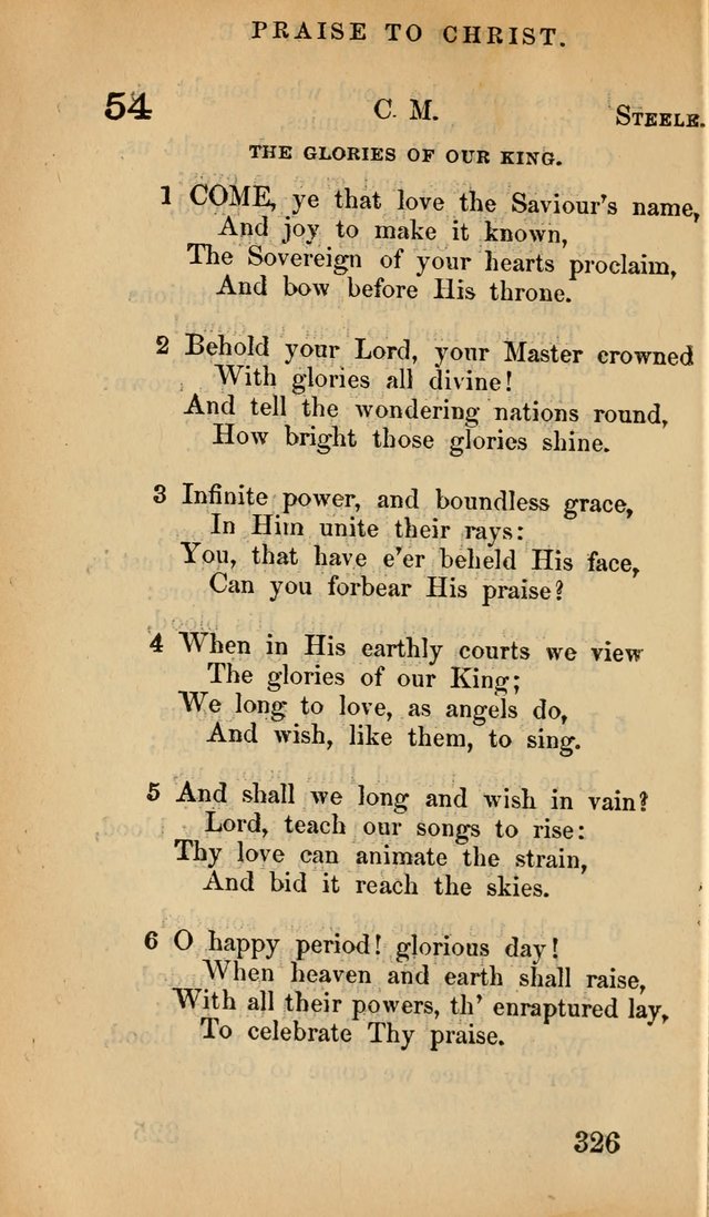 The Psalms and Hymns, with the Doctrinal Standards and Liturgy of the Reformed Protestant Dutch Church in North America page 334