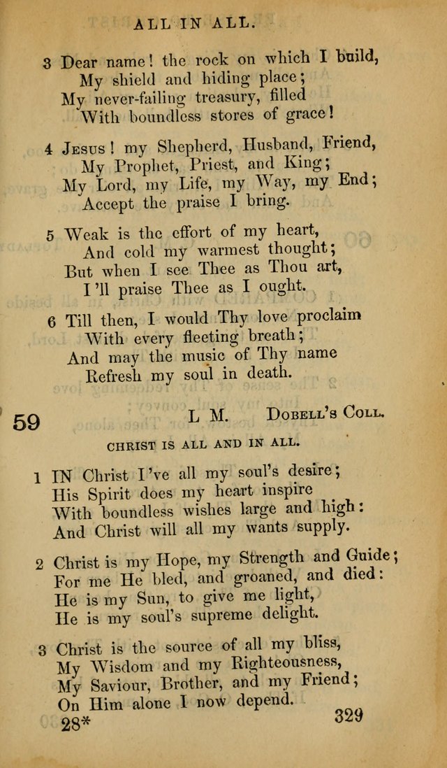 The Psalms and Hymns, with the Doctrinal Standards and Liturgy of the Reformed Protestant Dutch Church in North America page 337