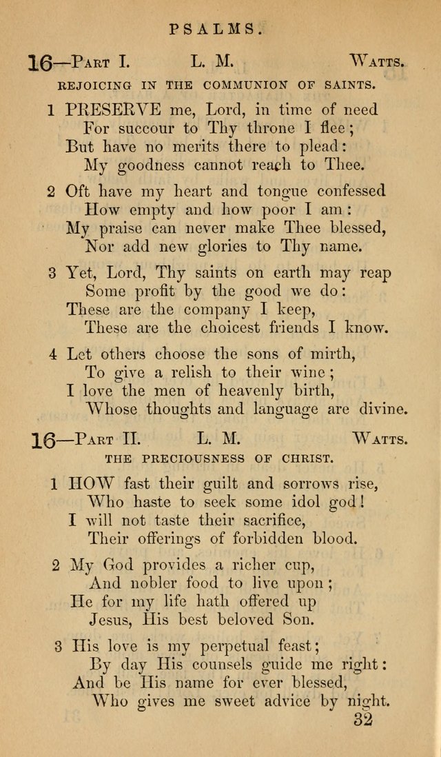 The Psalms and Hymns, with the Doctrinal Standards and Liturgy of the Reformed Protestant Dutch Church in North America page 40