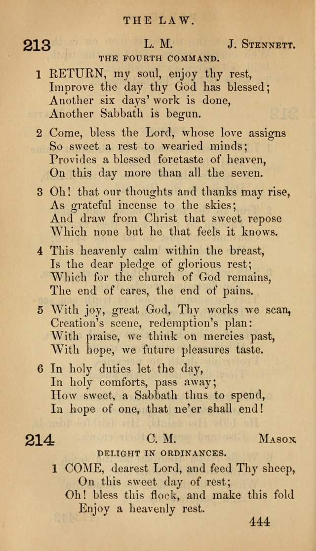 The Psalms and Hymns, with the Doctrinal Standards and Liturgy of the Reformed Protestant Dutch Church in North America page 452