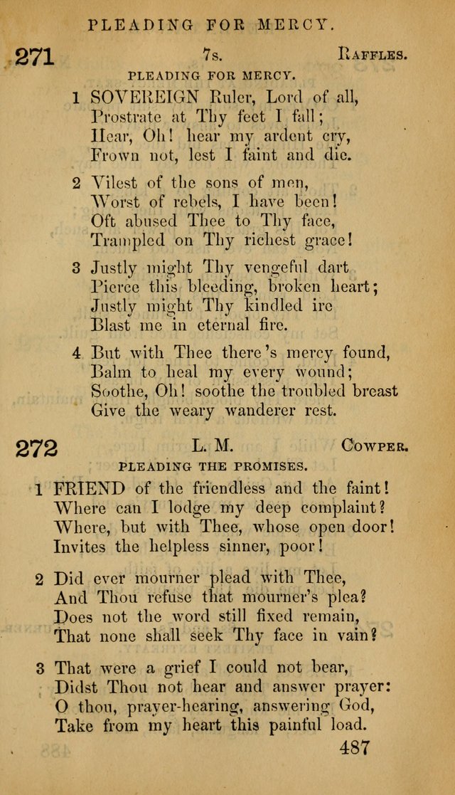 The Psalms and Hymns, with the Doctrinal Standards and Liturgy of the Reformed Protestant Dutch Church in North America page 495