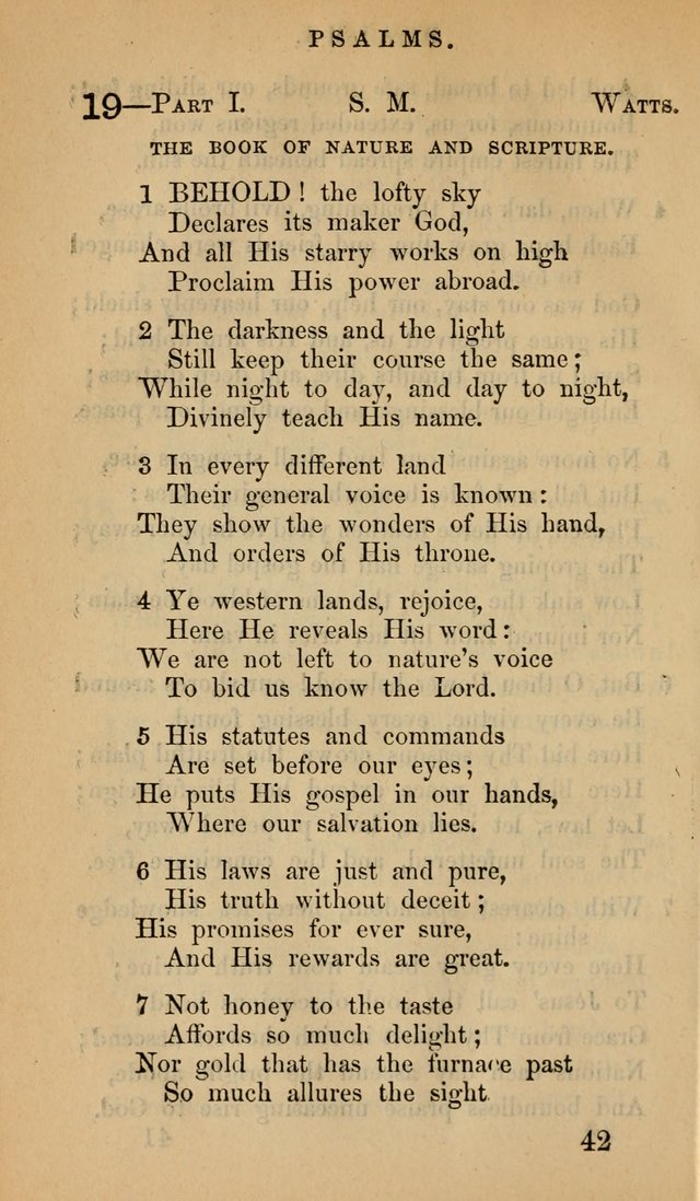 The Psalms and Hymns, with the Doctrinal Standards and Liturgy of the Reformed Protestant Dutch Church in North America page 50