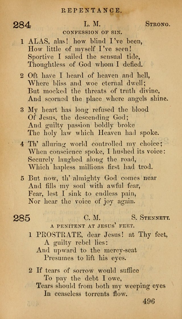 The Psalms and Hymns, with the Doctrinal Standards and Liturgy of the Reformed Protestant Dutch Church in North America page 504